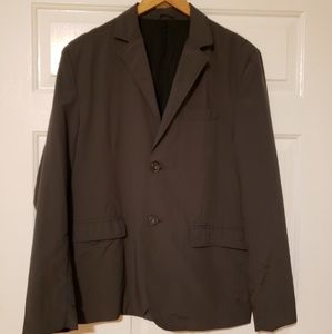 7 For All Mankind Nylon Blazer Charcoal Size L